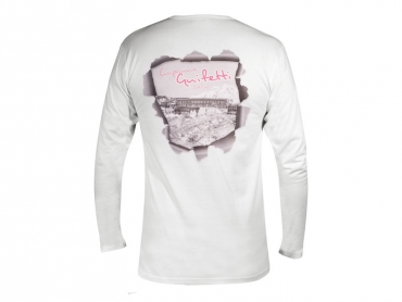 Long sleeves T-shirt man white – Gnifetti Hut