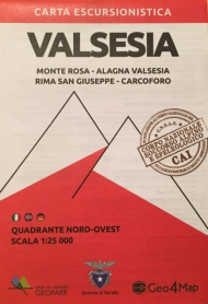 Map of Valsesia area - Monte Rosa